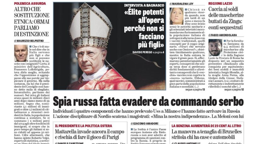 Oggi in edicola