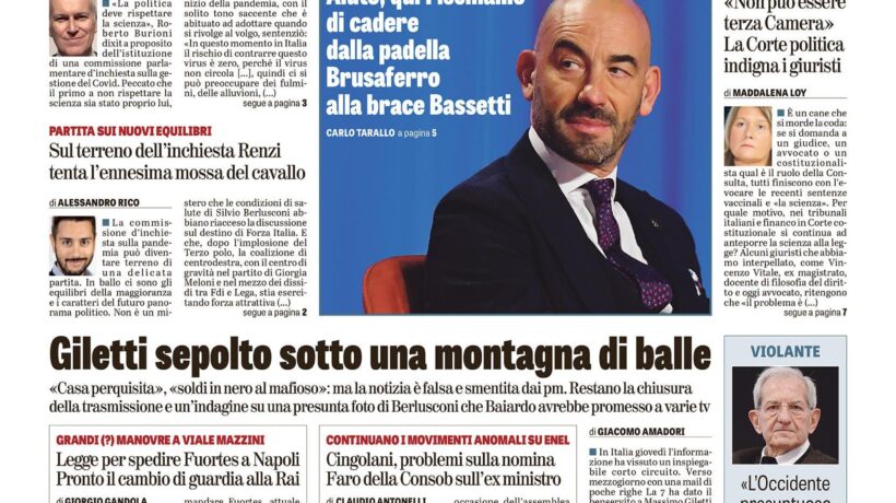Oggi in edicola