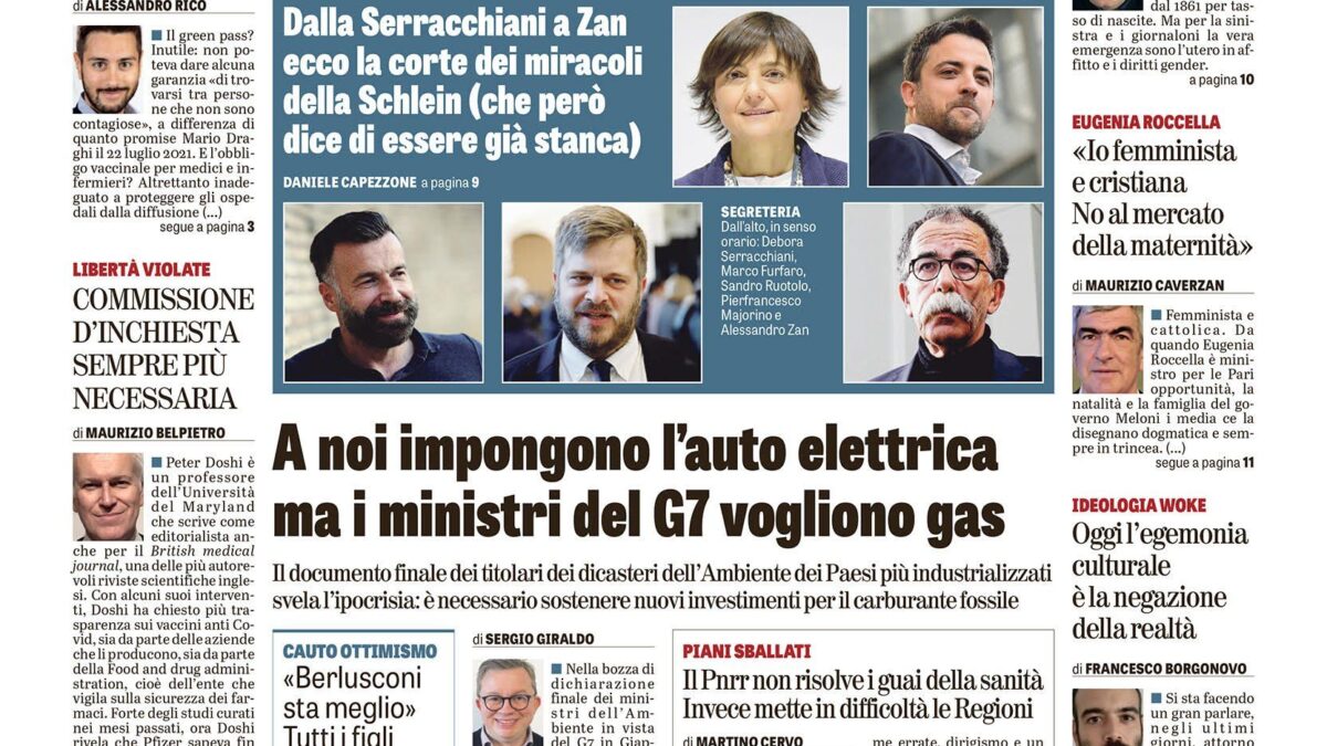 Oggi in edicola