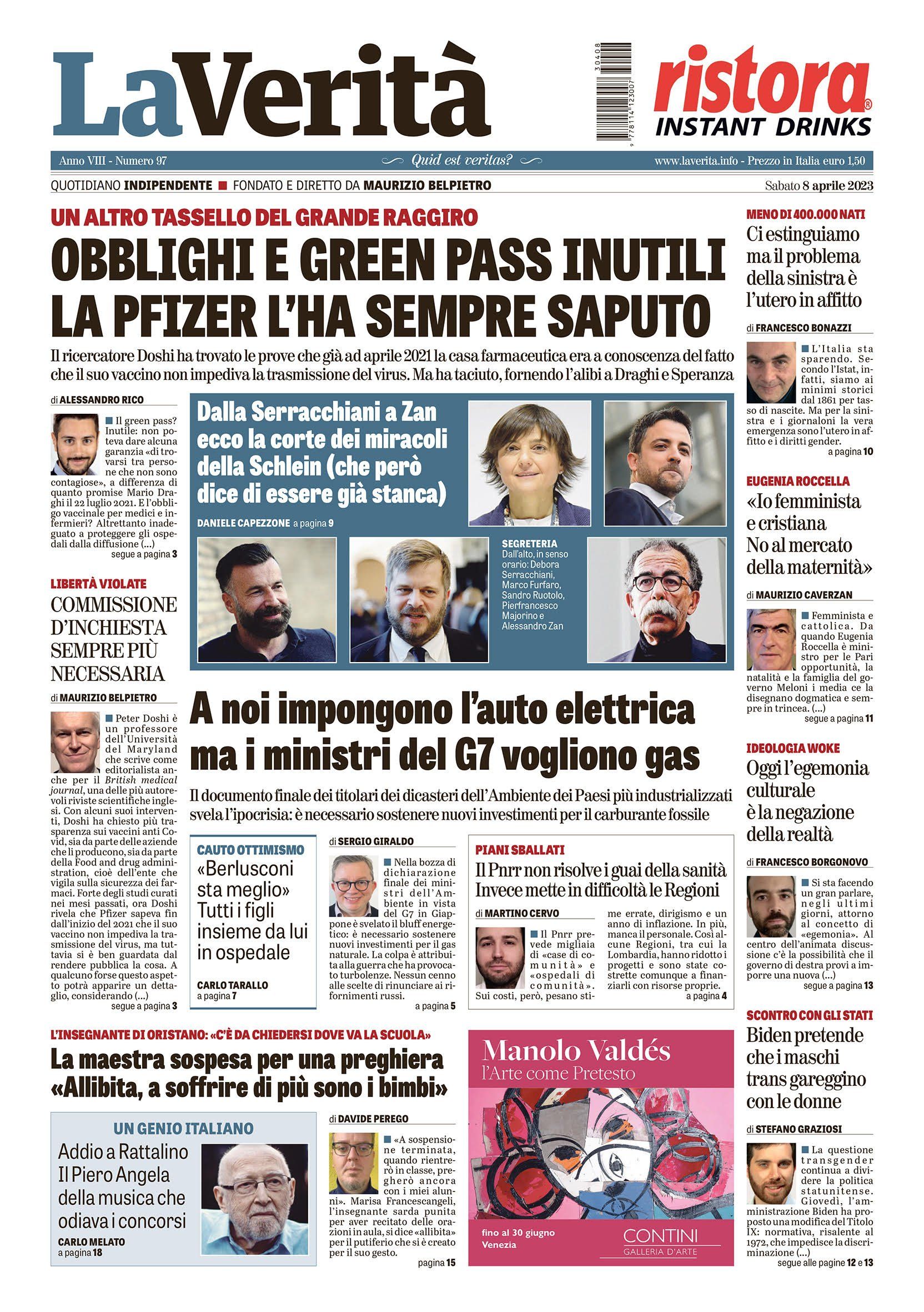 Oggi in edicola