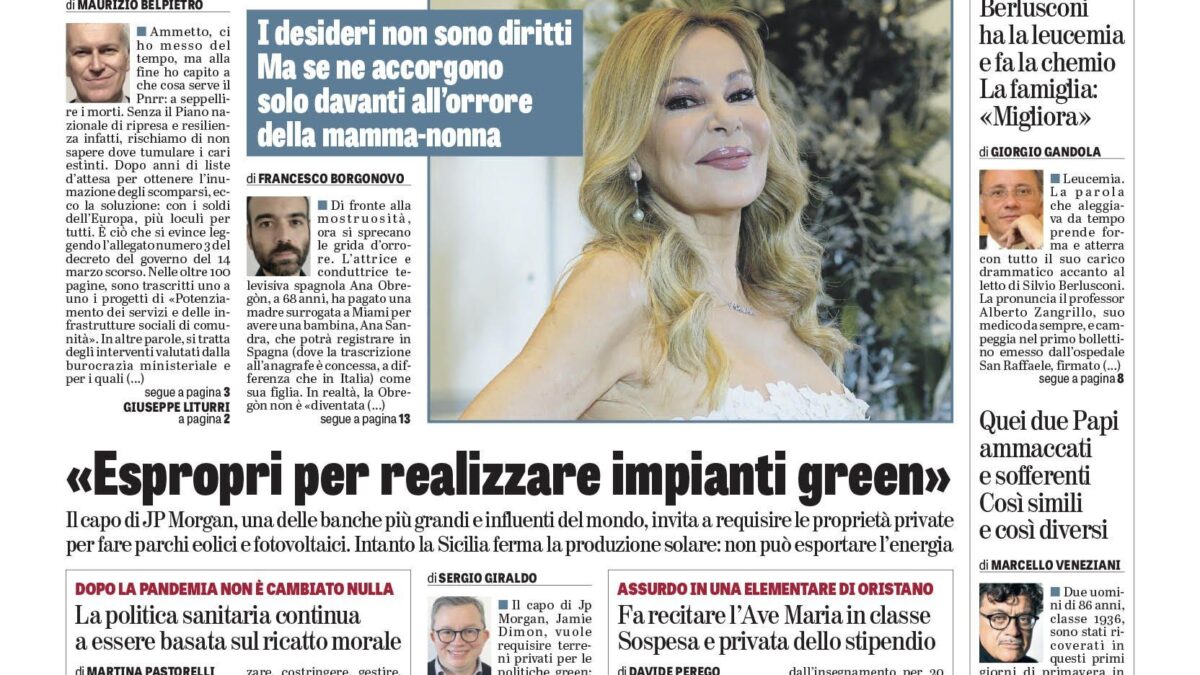 Oggi in edicola