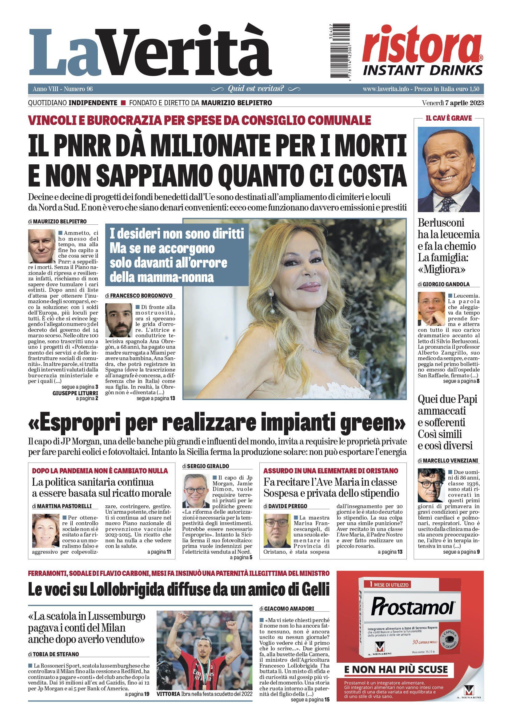 Oggi in edicola