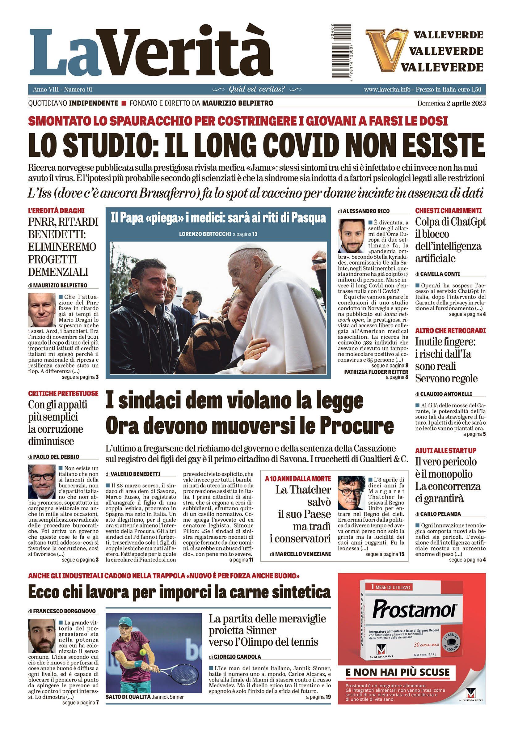 Oggi in edicola