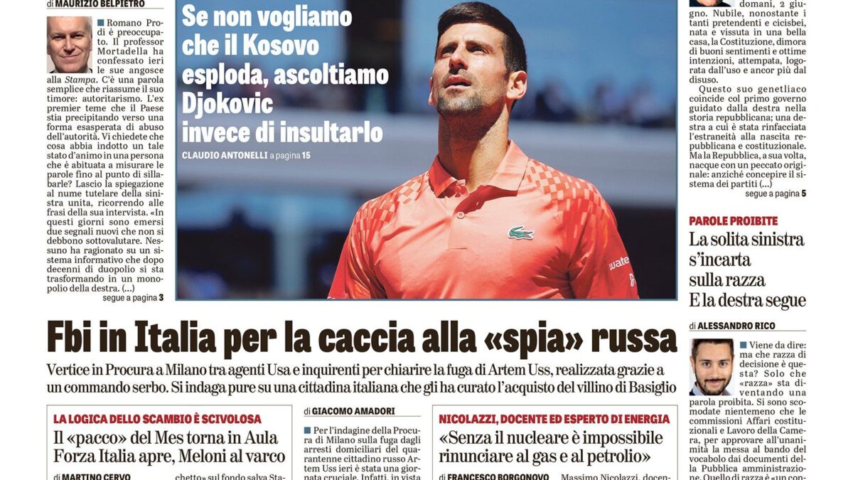 Oggi in edicola