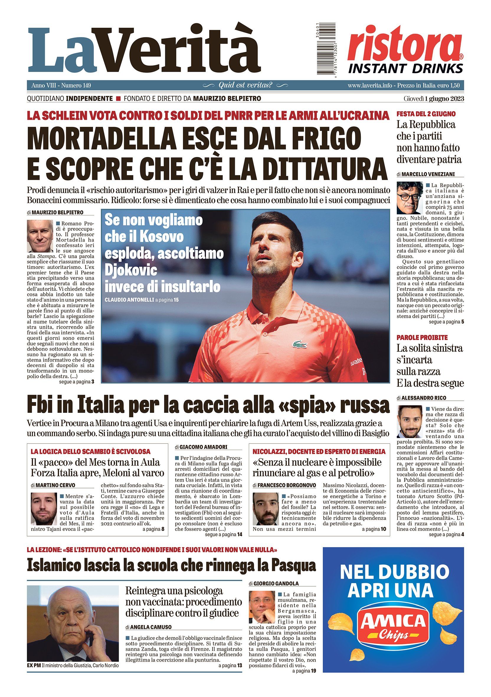 Oggi in edicola