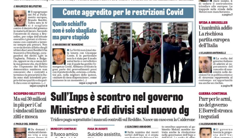 Oggi in edicola