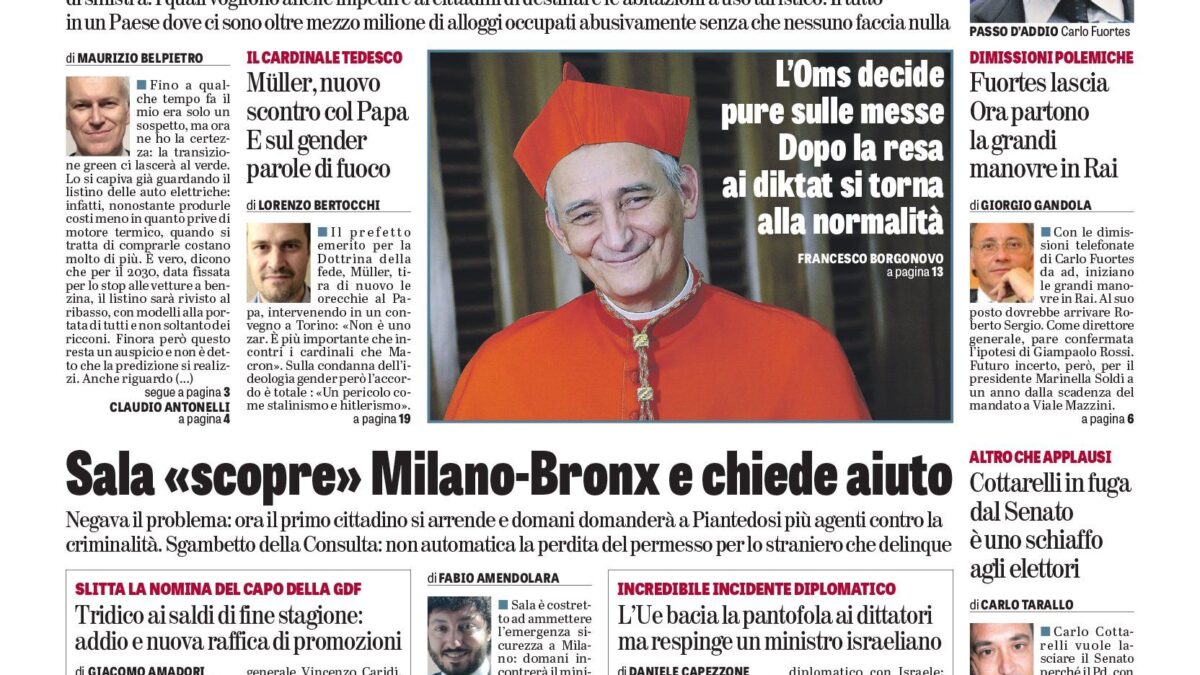Oggi in edicola