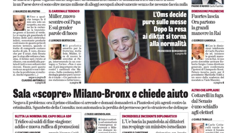 Oggi in edicola