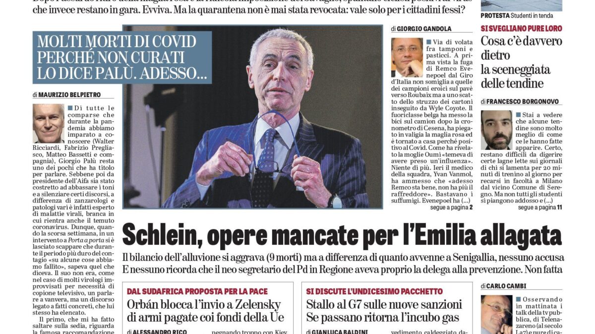 Oggi in edicola
