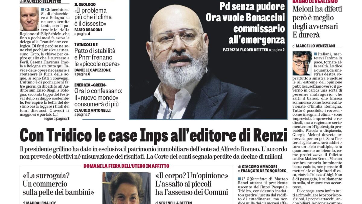 Oggi in edicola