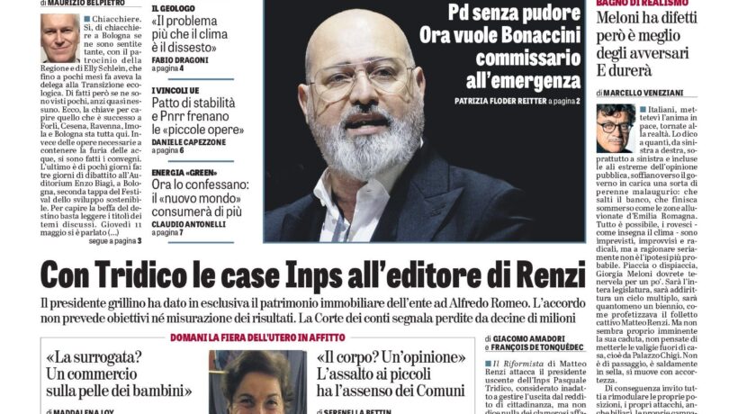 Oggi in edicola