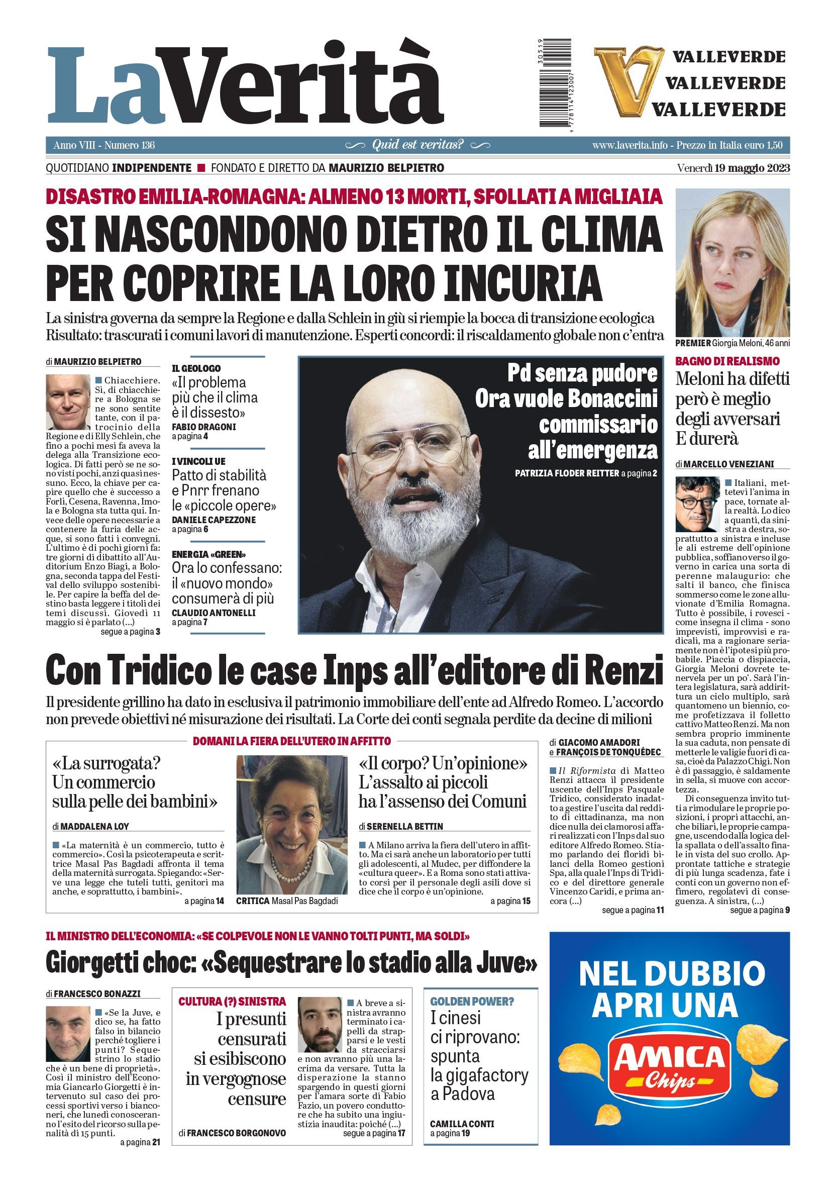 Oggi in edicola