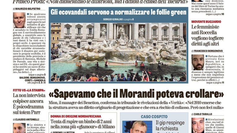 Oggi in edicola