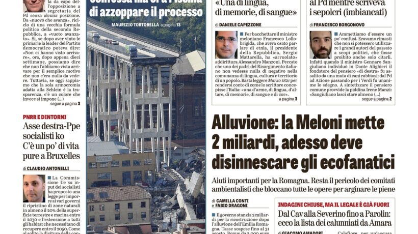 Oggi in edicola