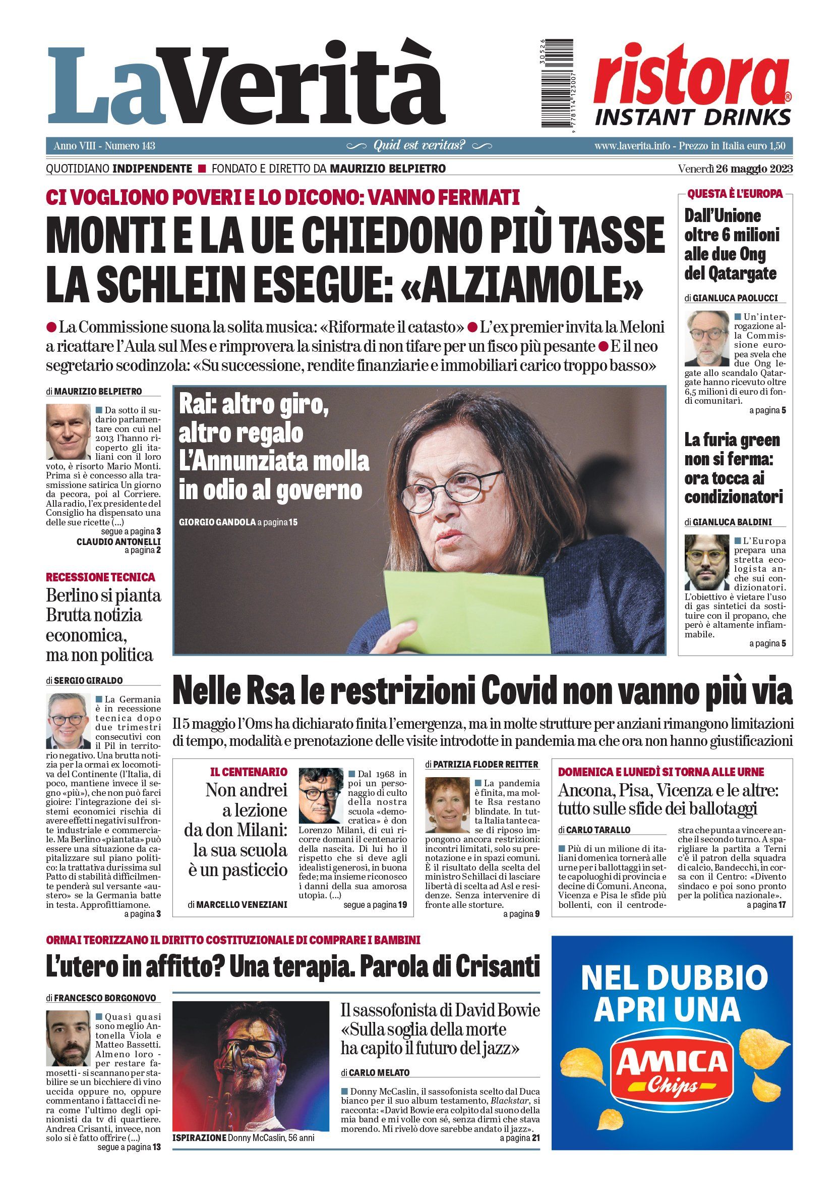 Oggi in edicola