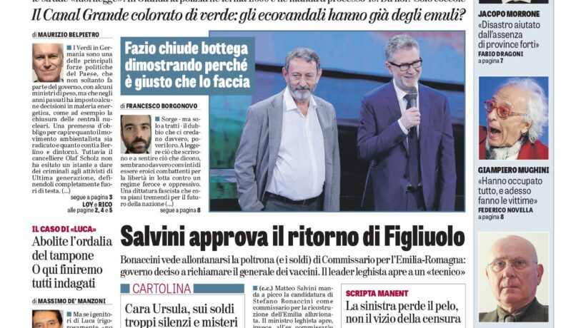 Oggi in edicola