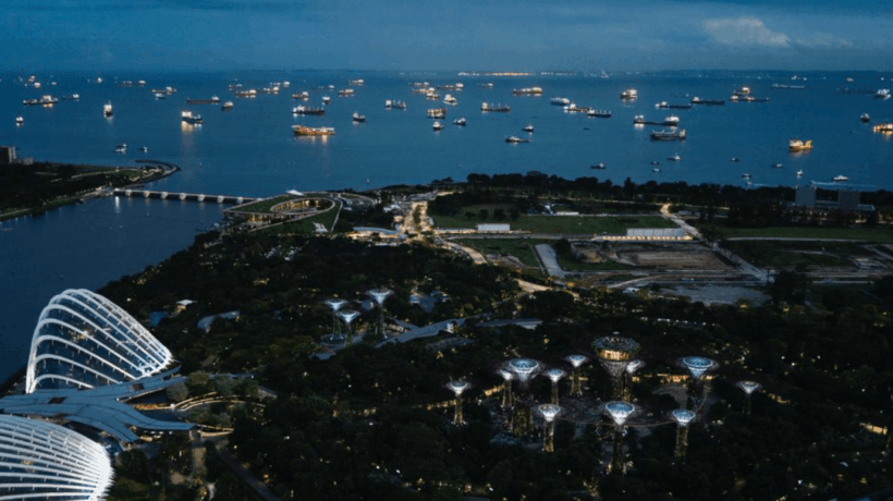 A Singapore per immortalare «NeWater»: il nuovo scatto sostenibile di Guindani per Banca Generali