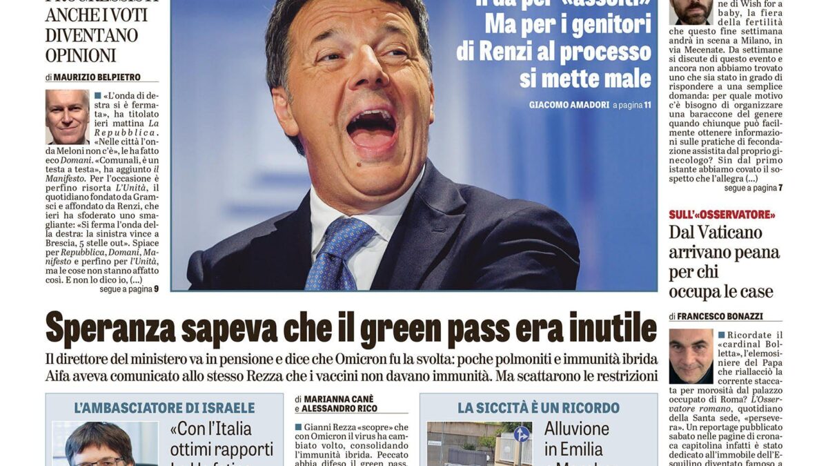Oggi in edicola