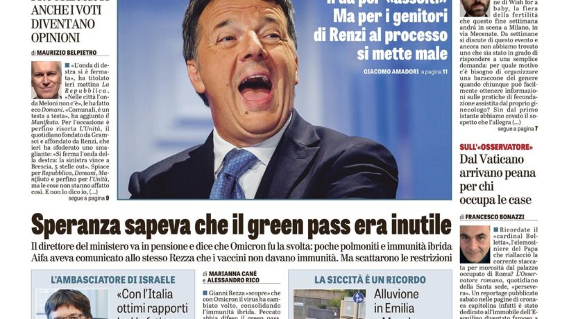 Oggi in edicola