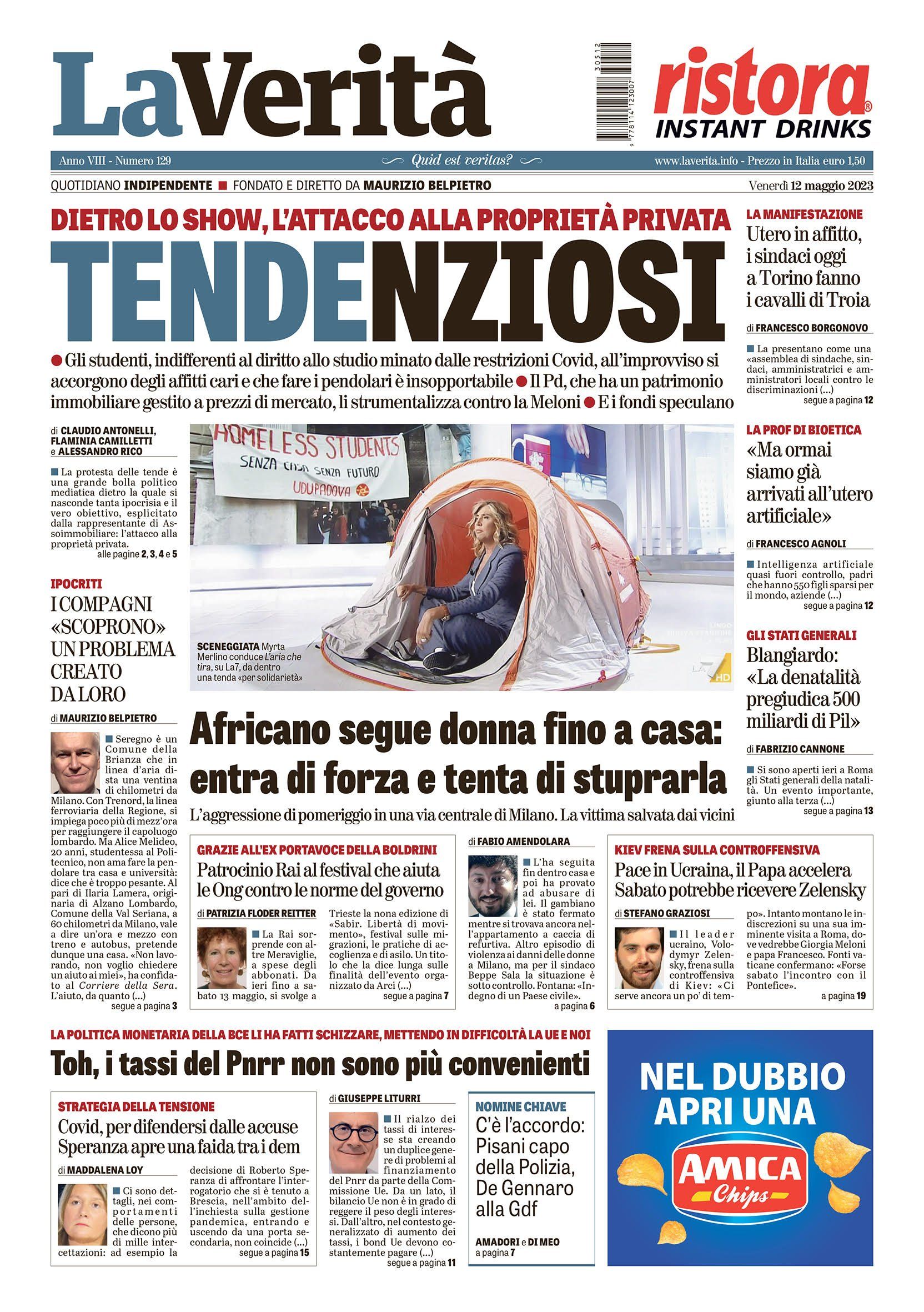 Oggi in edicola
