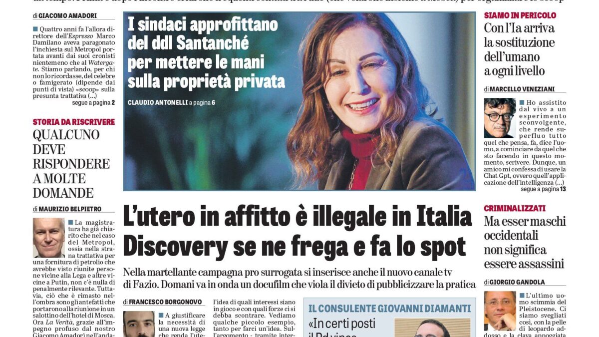 Oggi in edicola