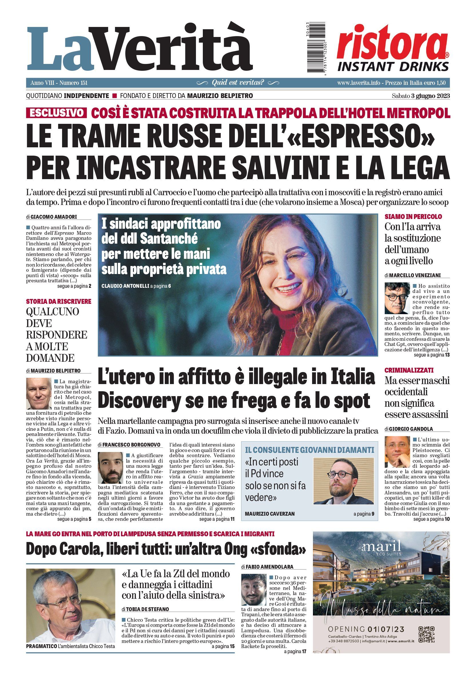 Oggi in edicola