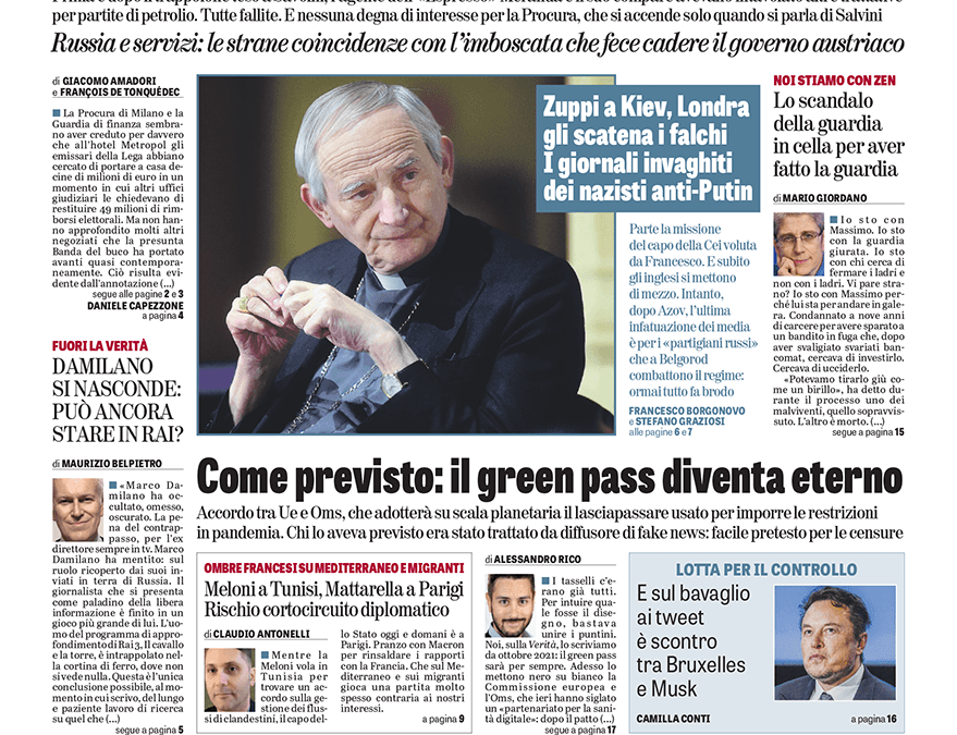 Oggi in edicola