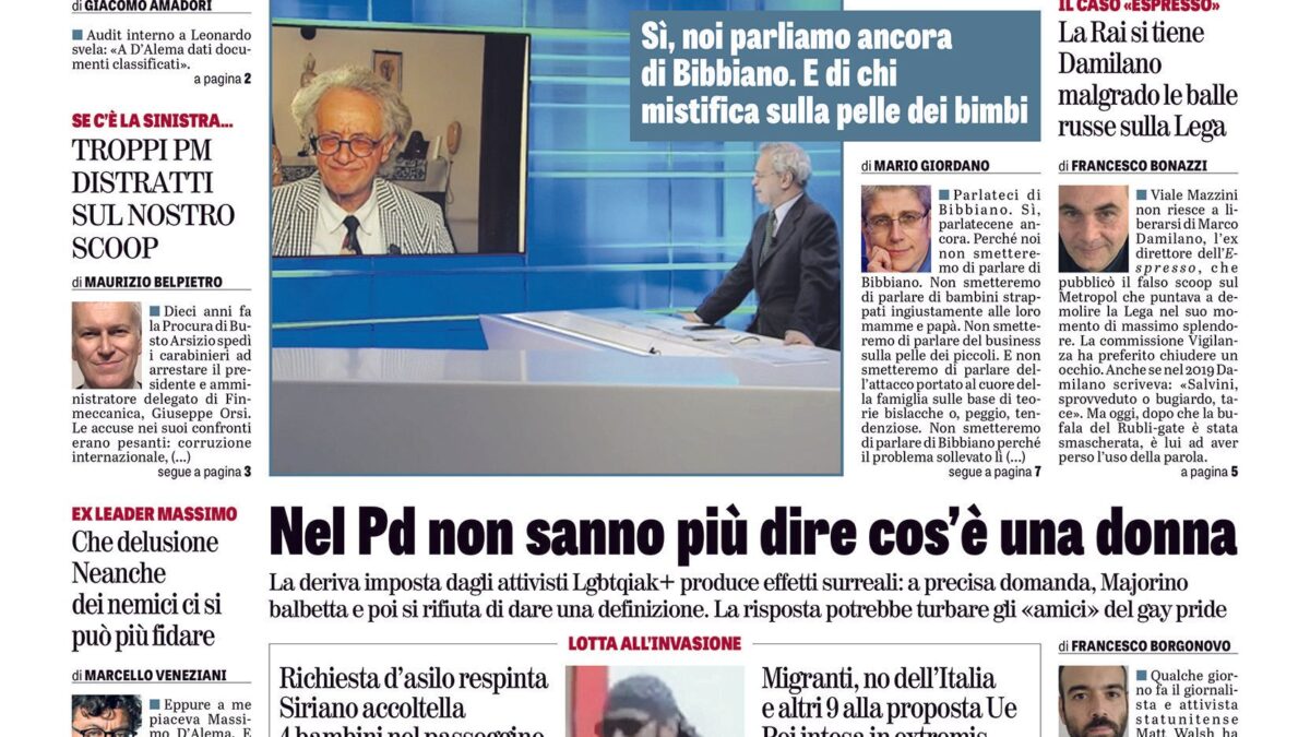 Oggi in edicola