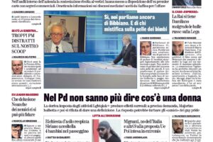 Oggi in edicola