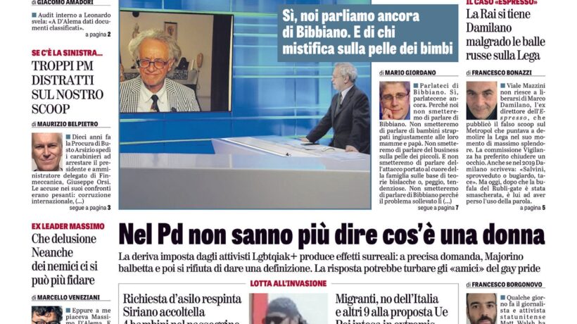 Oggi in edicola