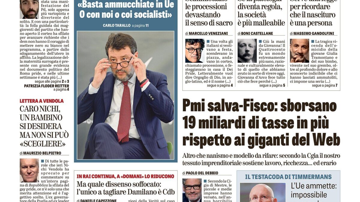 Oggi in edicola