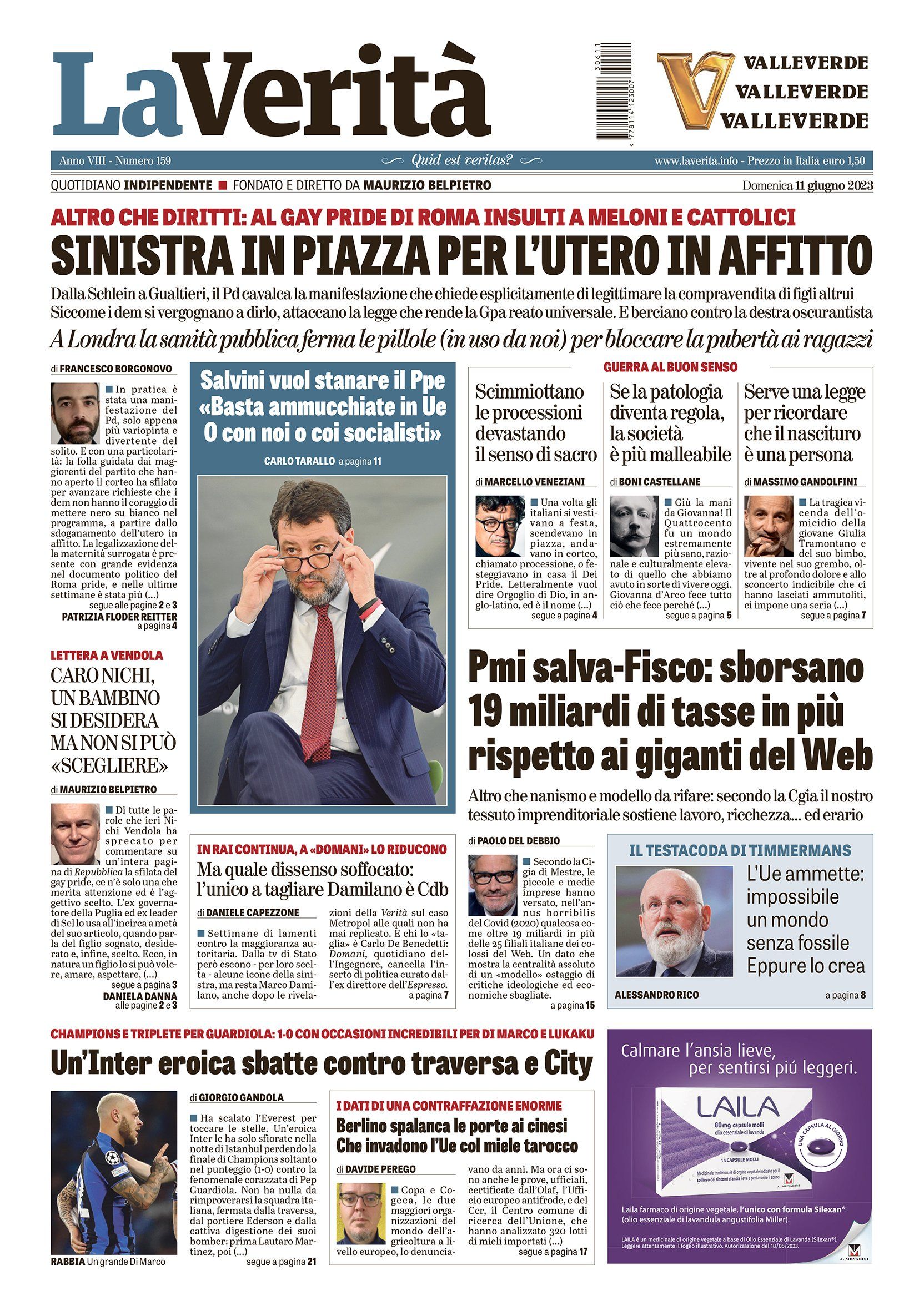 Oggi in edicola