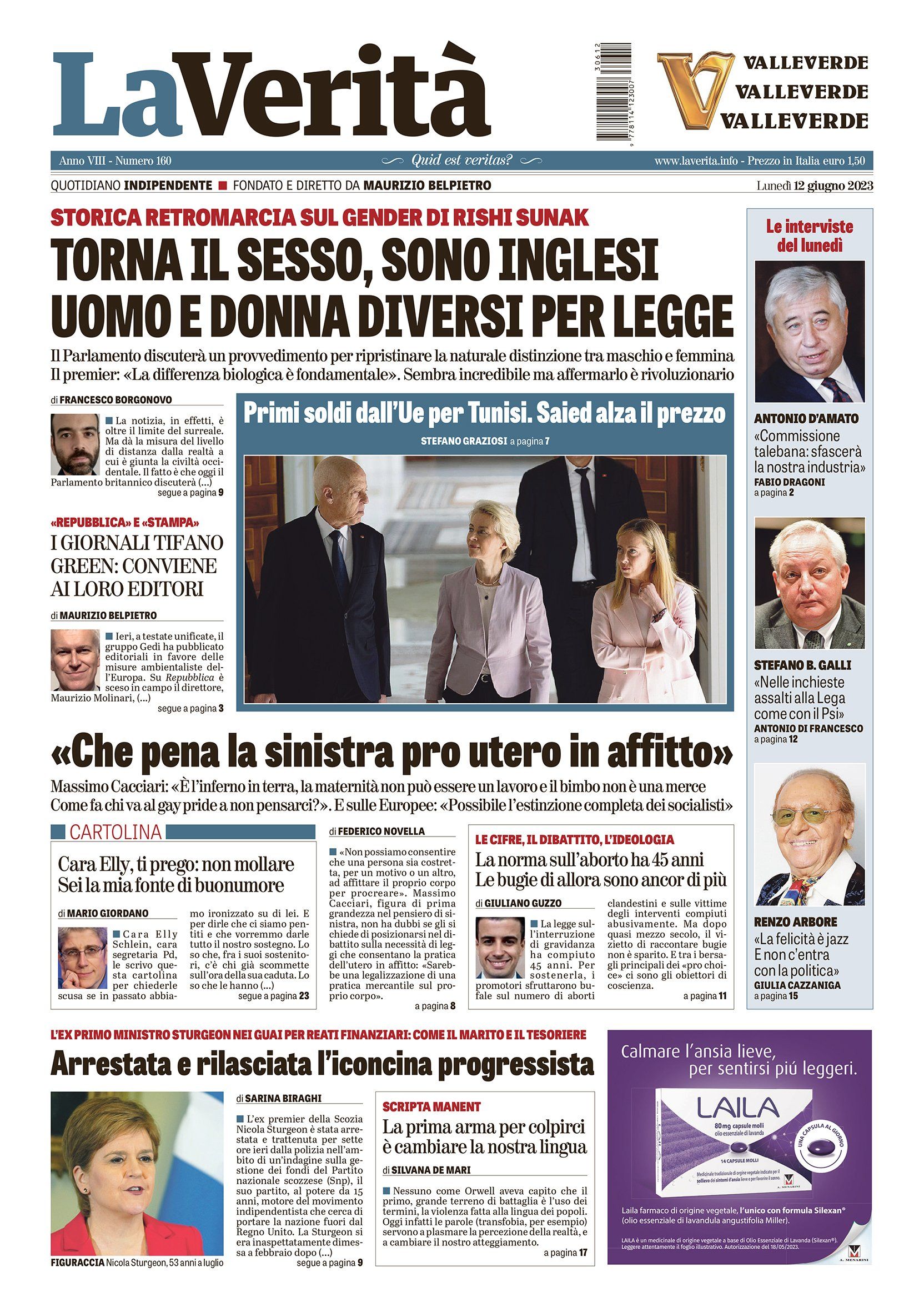Oggi in edicola