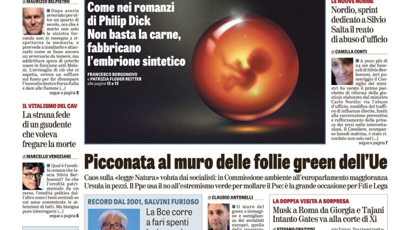 Oggi in edicola