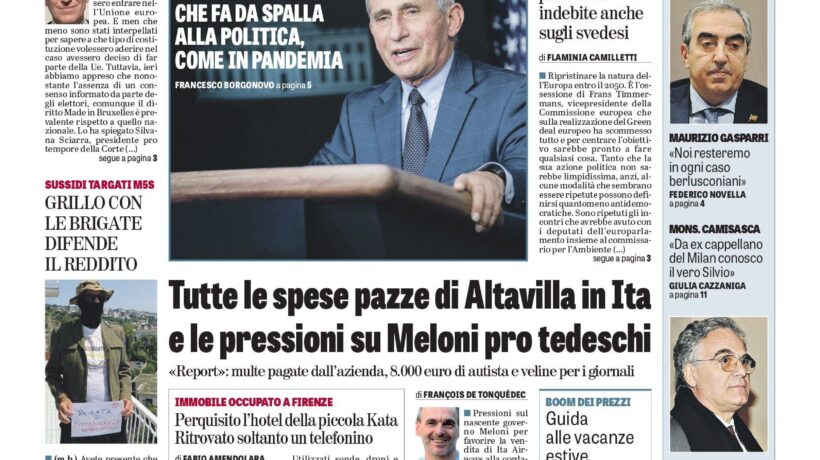 Oggi in edicola