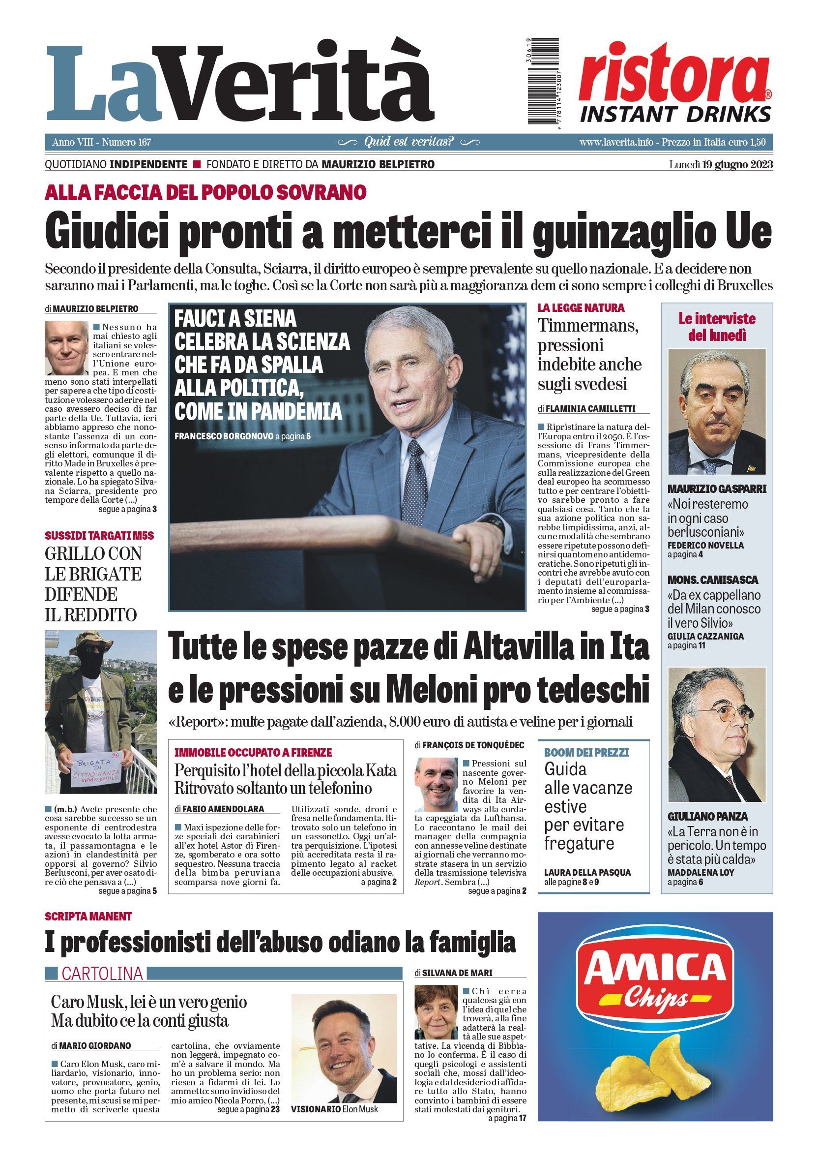Oggi in edicola