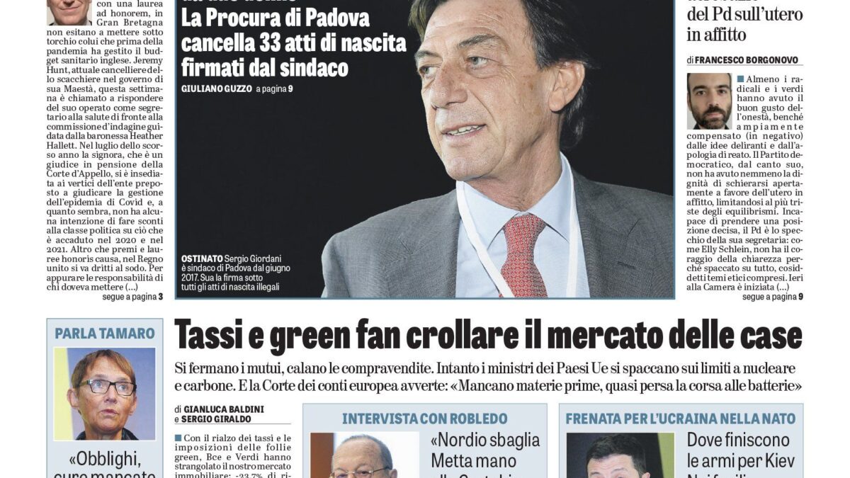Oggi in edicola