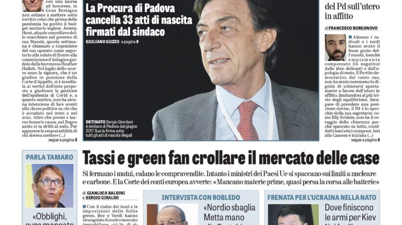 Oggi in edicola