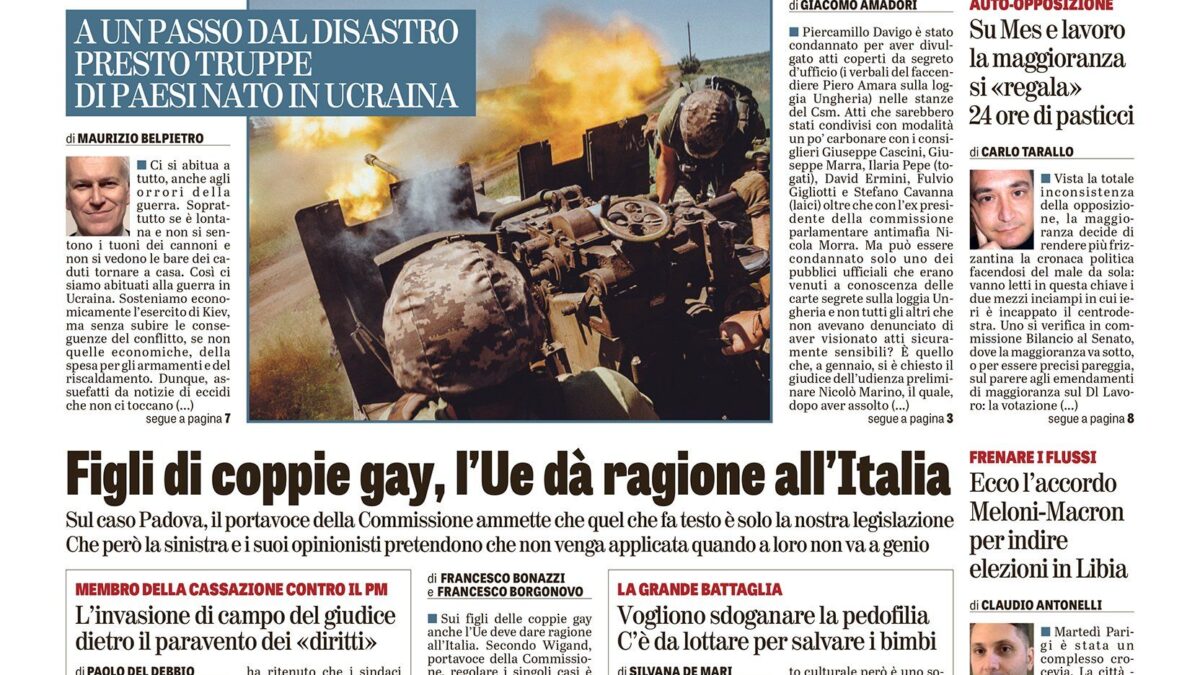 Oggi in edicola