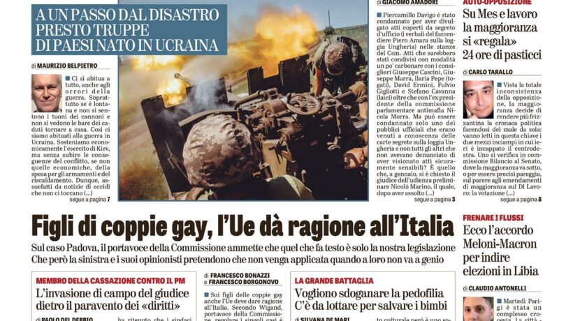 Oggi in edicola