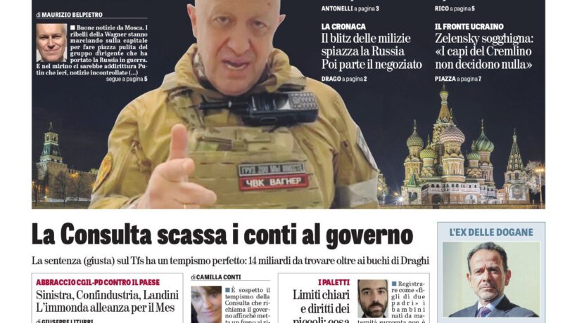 Oggi in edicola