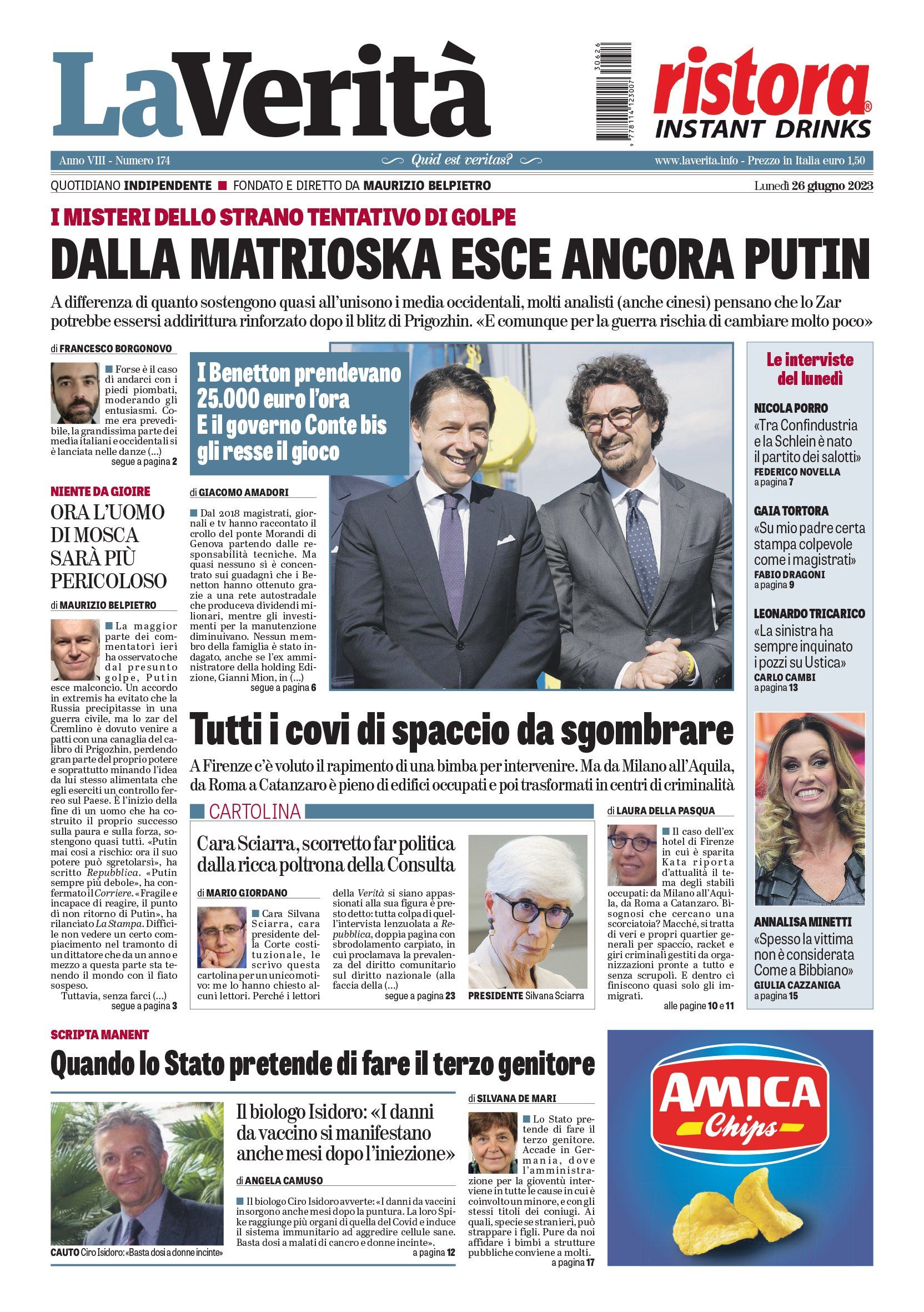 Oggi in edicola