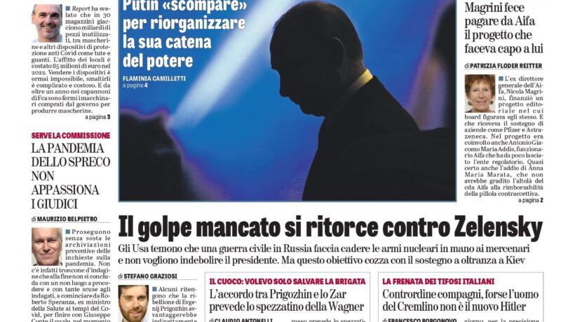 Oggi in edicola