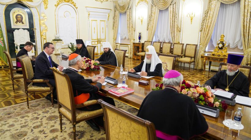 Il patriarca Kirill incontra Zuppi. «Chiese unite per pace e giustizia»