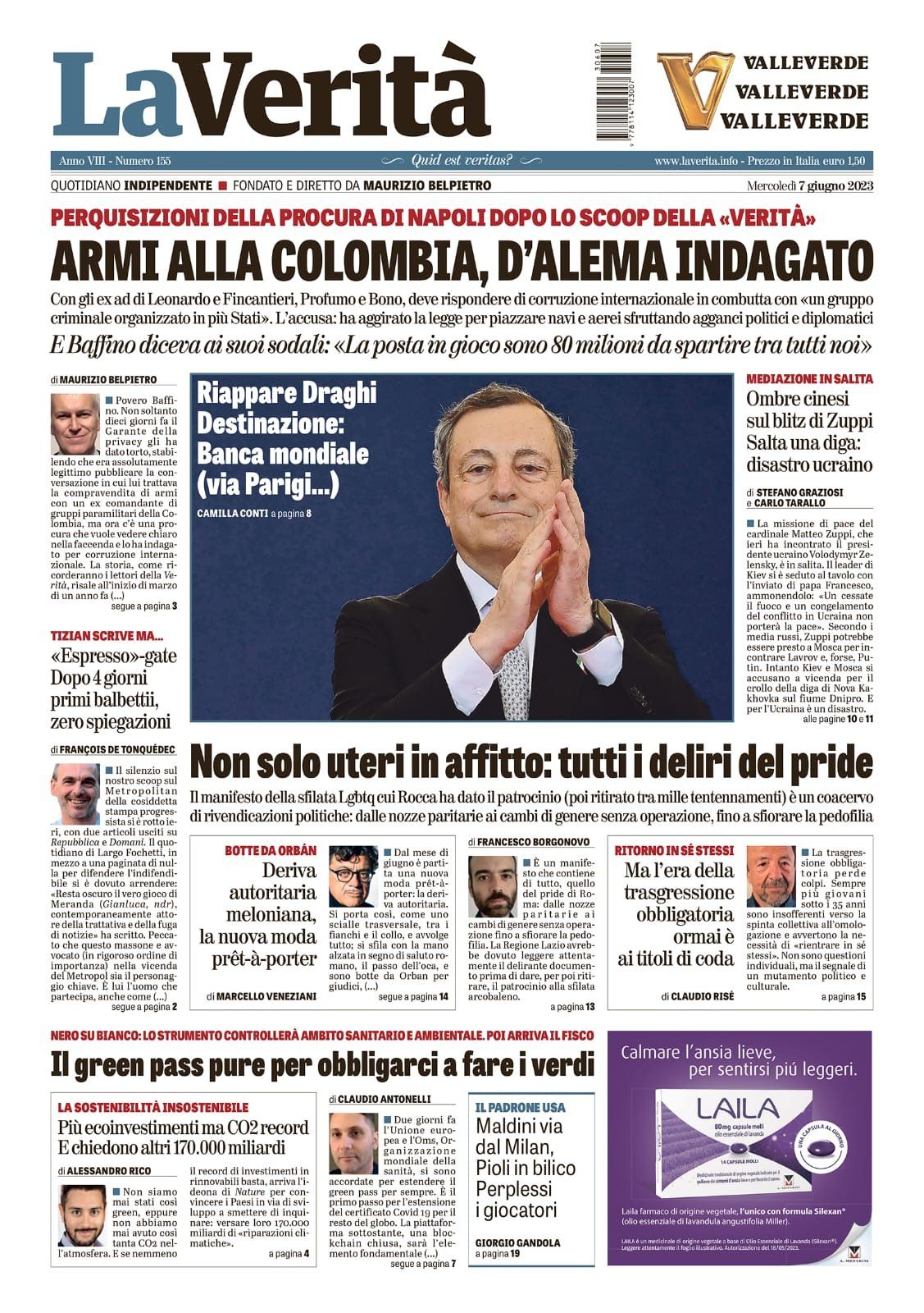 Oggi in edicola