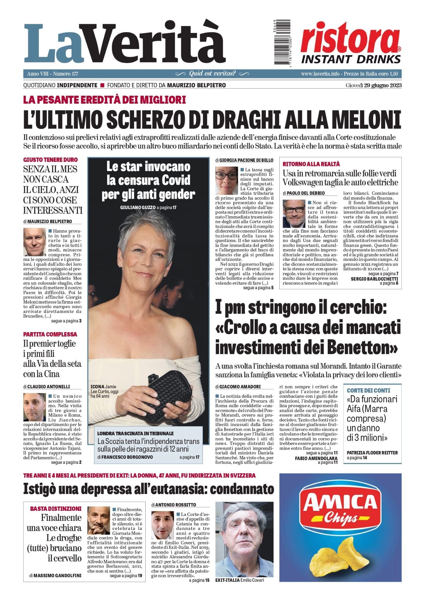 Oggi in edicola