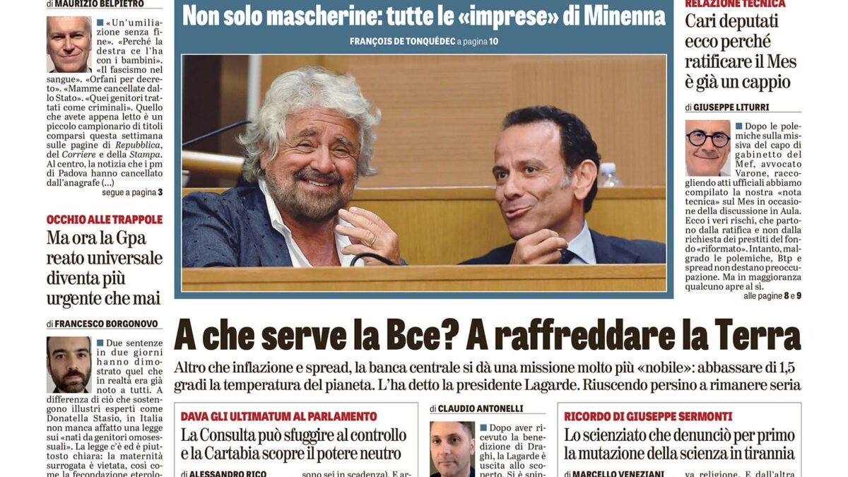 Oggi in edicola