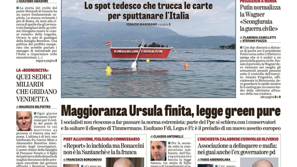Oggi in edicola