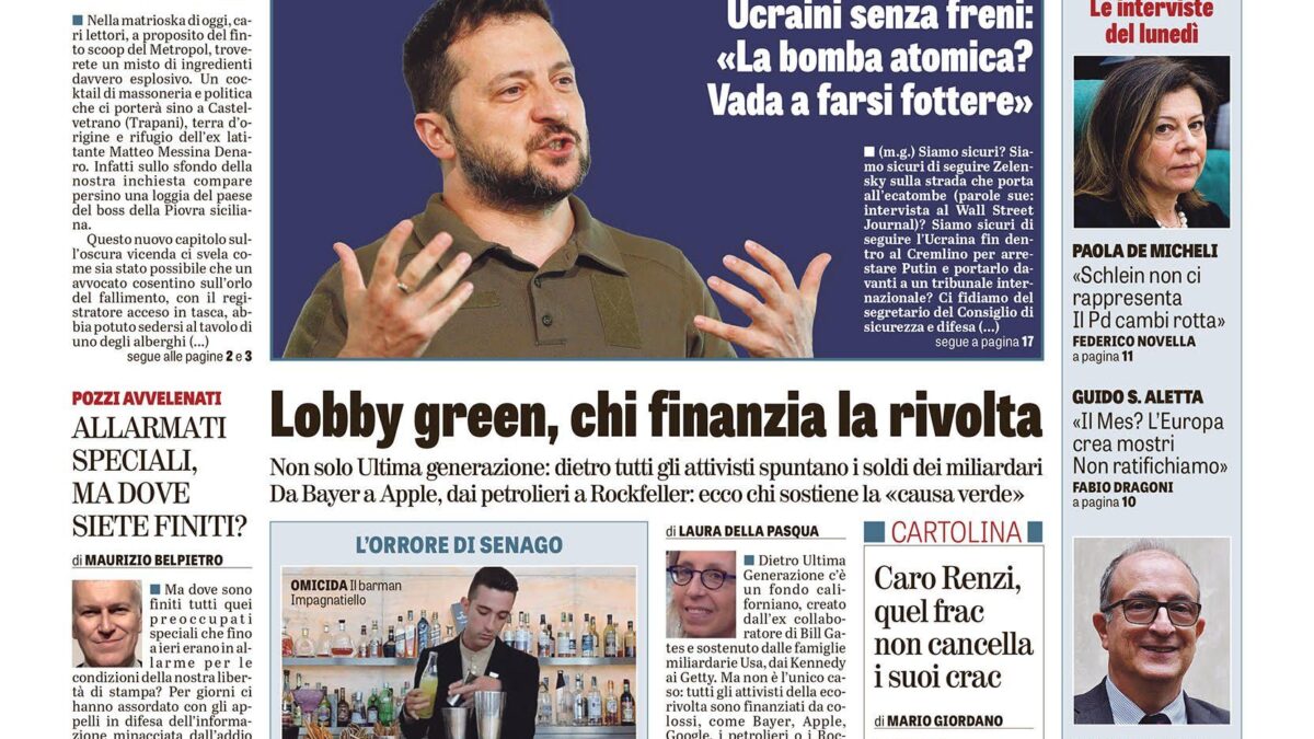 Oggi in edicola