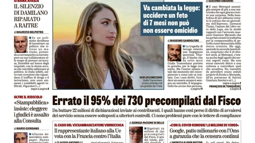 Oggi in edicola